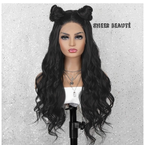 Sheer Beauté 22” Dark Brown Lace Front Wig #2